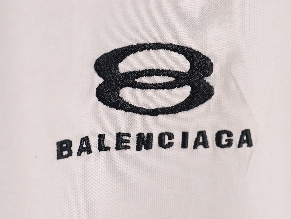 Balenciaga 24SS double ring small embroidered tassel short-sleeved T-shirt TSK1