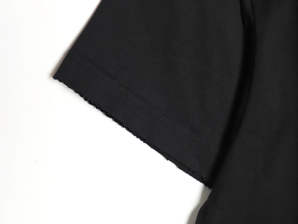 Balenciaga 24SS double ring small embroidered tassel short-sleeved T-shirt TSK2