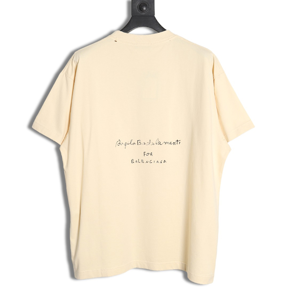 Balenciaga 24SS Music Score Short Sleeve T-Shirt