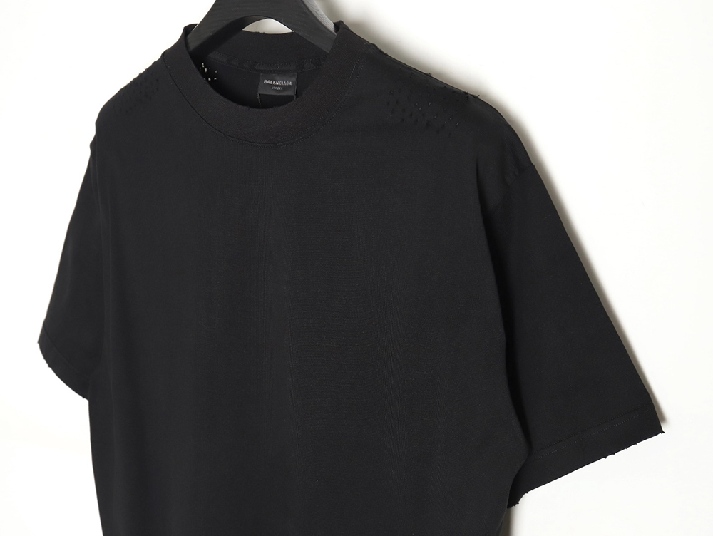Balenciaga 24SS new Sanskrit back destruction short-sleeved T-shirt