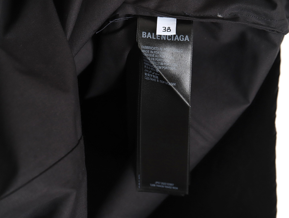 Balenciaga 24SS fuzzy cola print short-sleeved shirt
