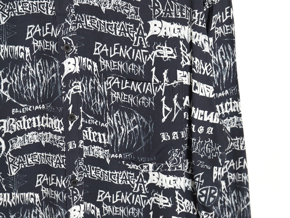 Balenciaga 24SS Dragon Year Limited Edition Full Print Shirt TSK2