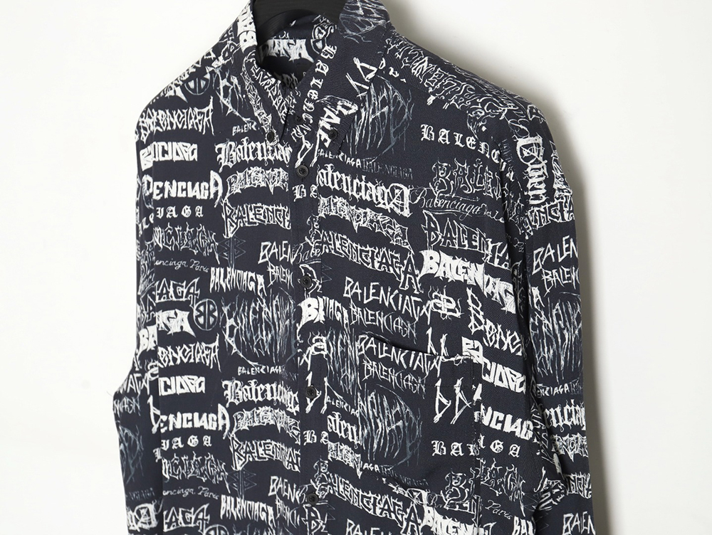 Balenciaga 24SS Dragon Year Limited Edition Full Print Shirt TSK2