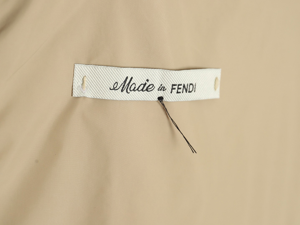 Fendi FD24SS Green FF Reversible Nylon Jacket Hooded Jacket