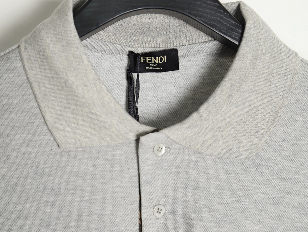 Fendi FDFF placket short-sleeved polo shirt TSK2