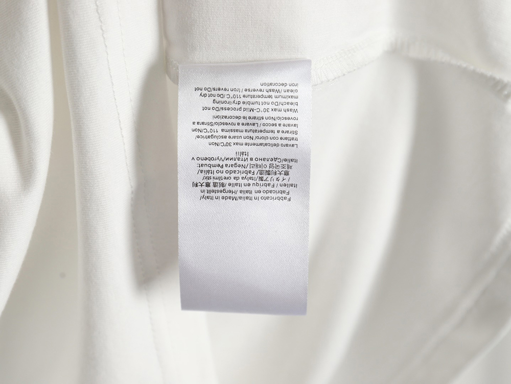 Fendi double F color block embroidered short sleeves