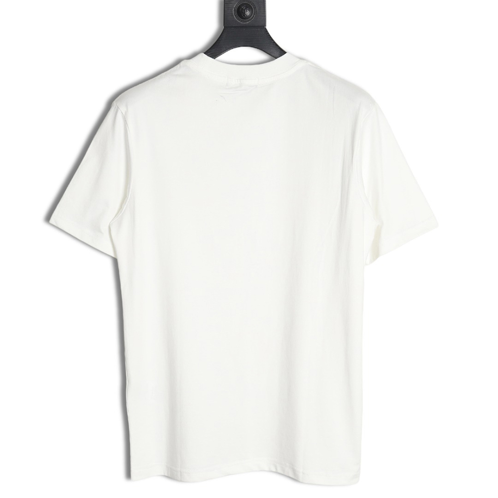 Fendi double F color block embroidered short sleeves