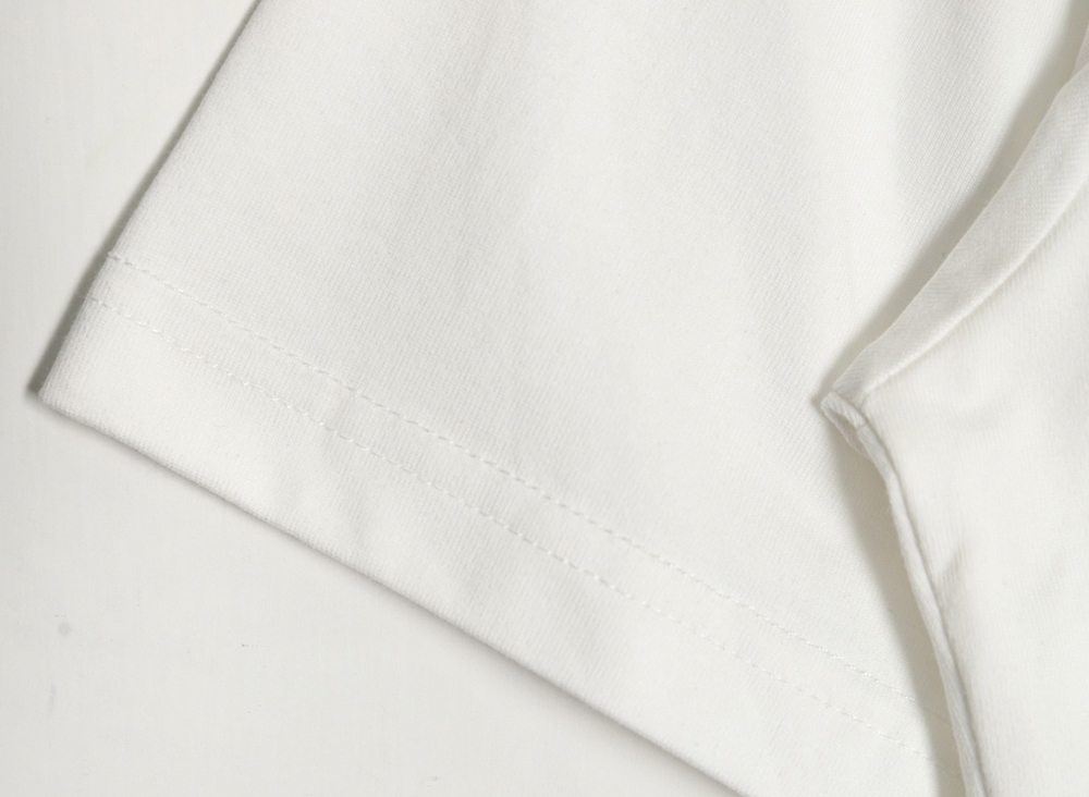 Fendi double F color block embroidered short sleeves