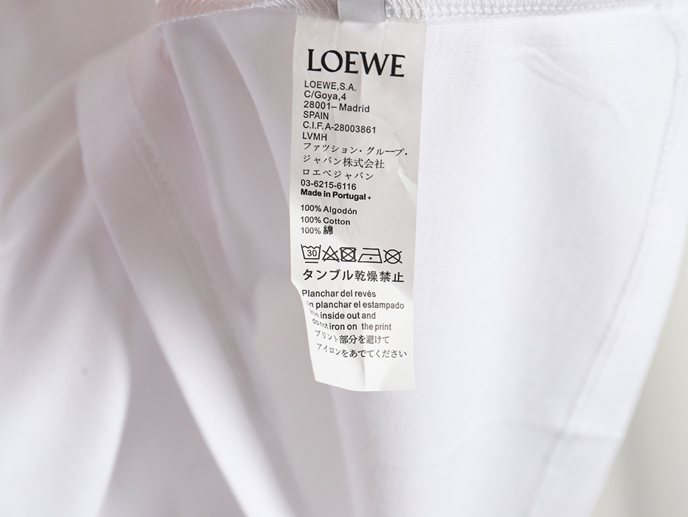 Loewe 23SS heart embroidered short-sleeved T-shirt TSK1