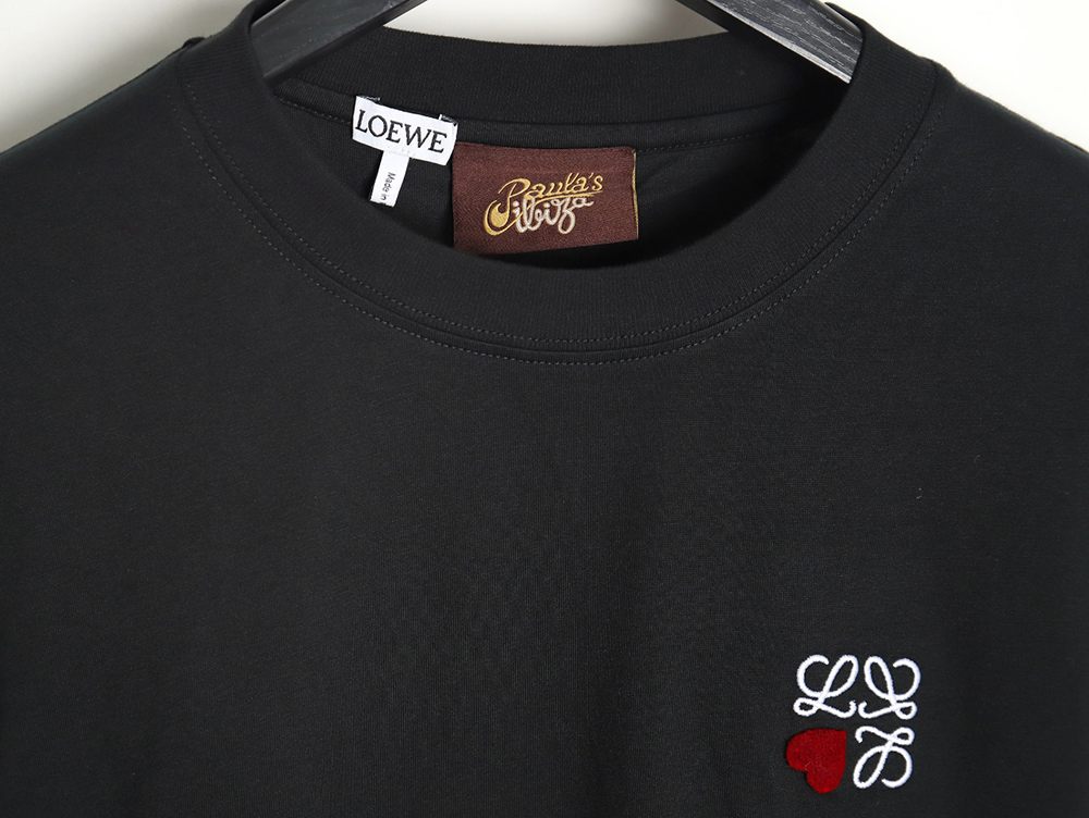 Loewe 23SS heart embroidered short-sleeved T-shirt TSK2