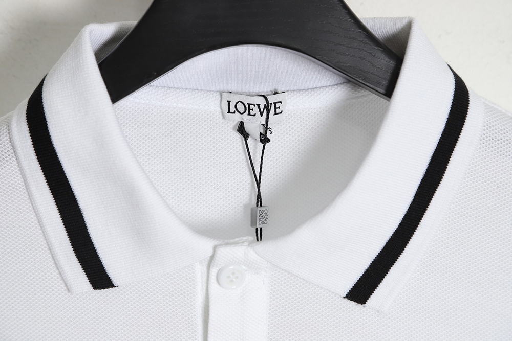 Loewe 23SS embroidered short-sleeved POLO shirt