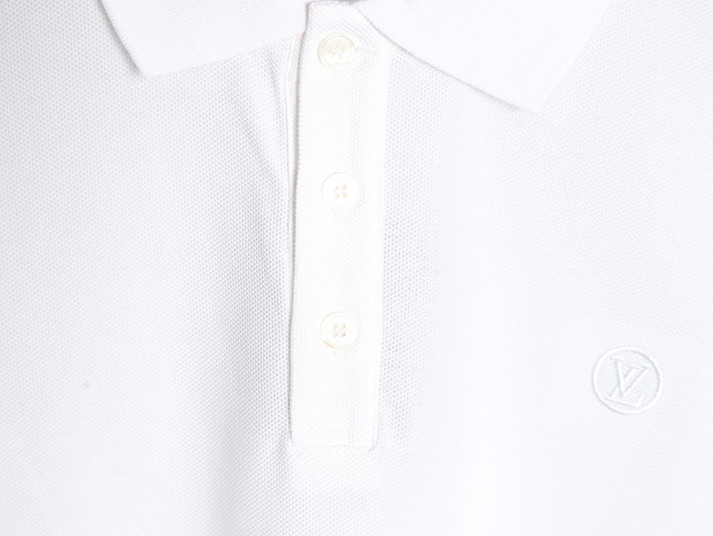 Louis Vuitton 23SS letter embroidered logo short-sleeved polo shirt TSK1