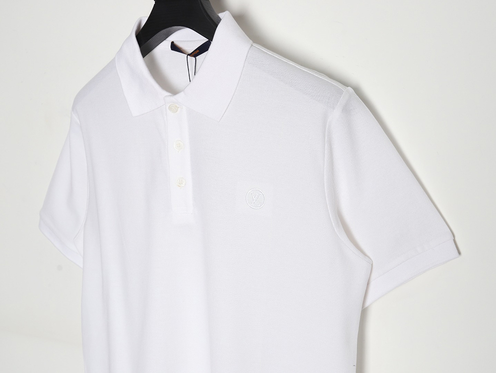 Louis Vuitton 23SS letter embroidered logo short-sleeved polo shirt TSK1