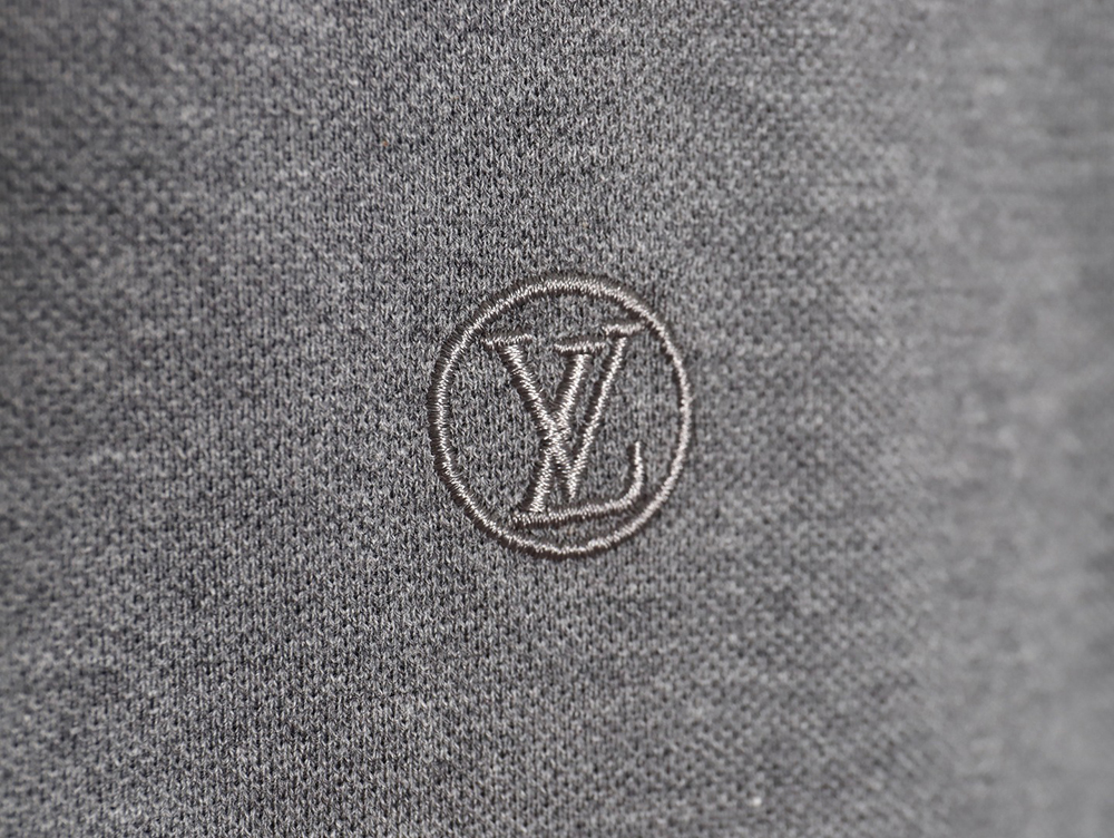 Louis Vuitton 23SS letter embroidered logo short-sleeved polo shirt TSK2