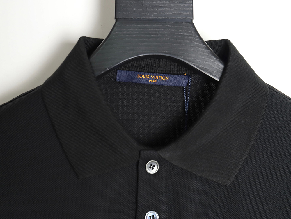 Louis Vuitton 23SS letter embroidered logo short-sleeved polo shirt TSK4