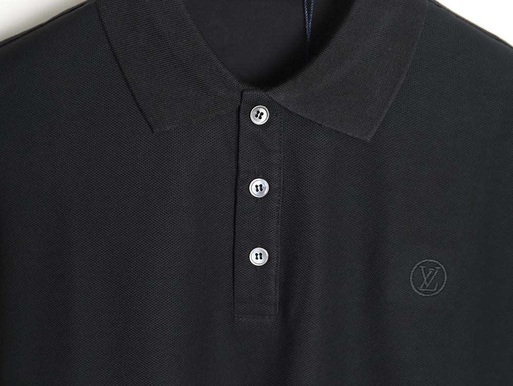 Louis Vuitton 23SS letter embroidered logo short-sleeved polo shirt TSK4