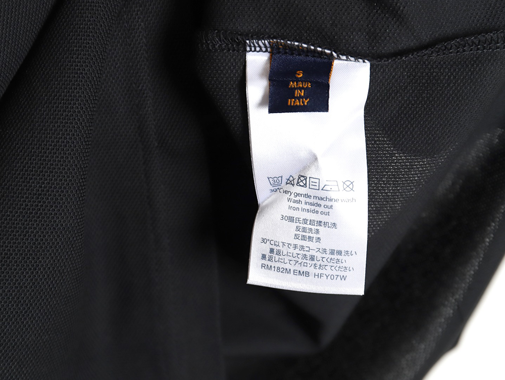 Louis Vuitton 23SS letter embroidered logo short-sleeved polo shirt TSK4