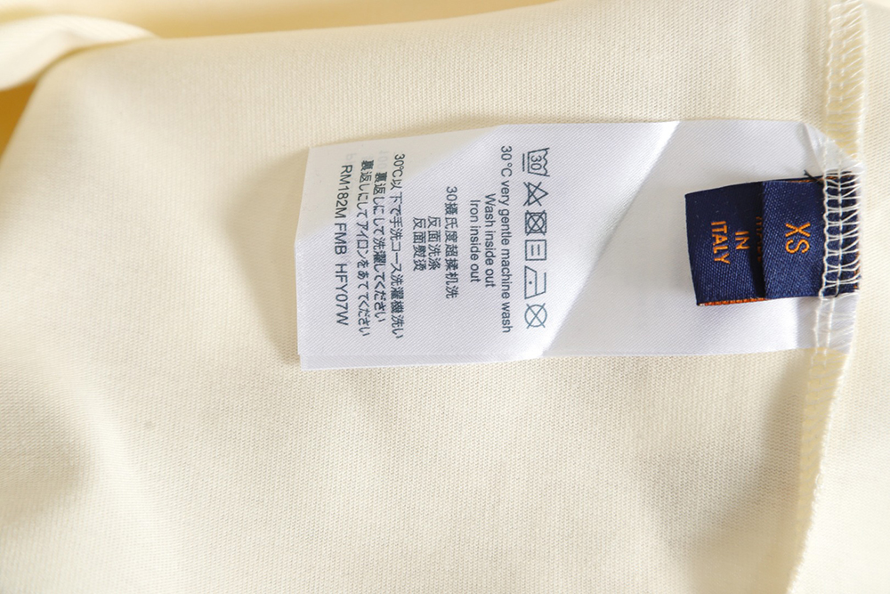 Louis Vuitton 23ss old flower letter logo printed short sleeve TSK1