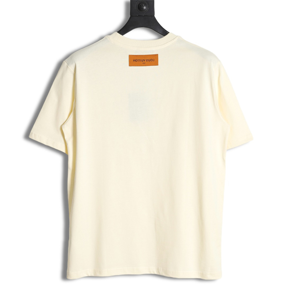 Louis Vuitton 23ss old flower letter logo printed short sleeve TSK1