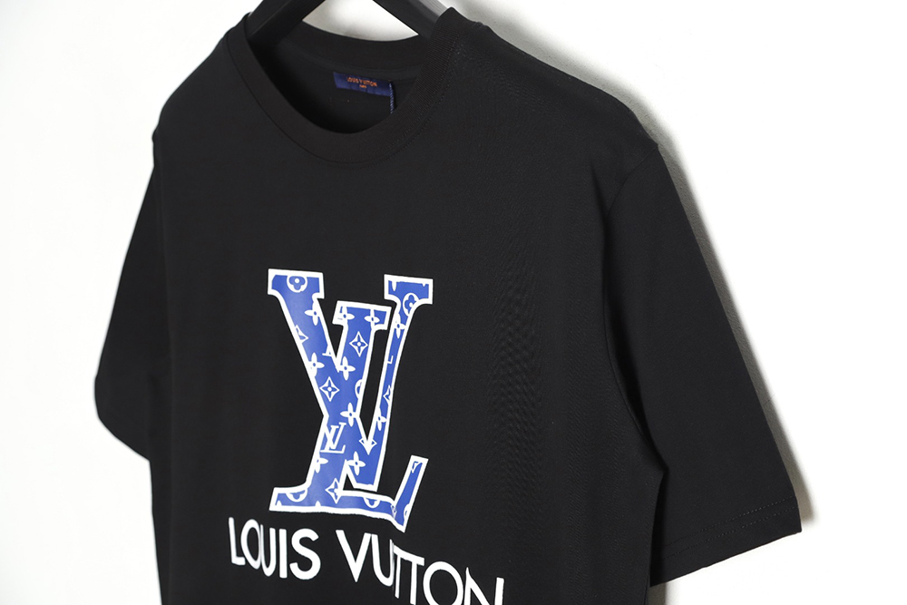 Louis Vuitton 23ss old flower letter logo printed short sleeve TSK2