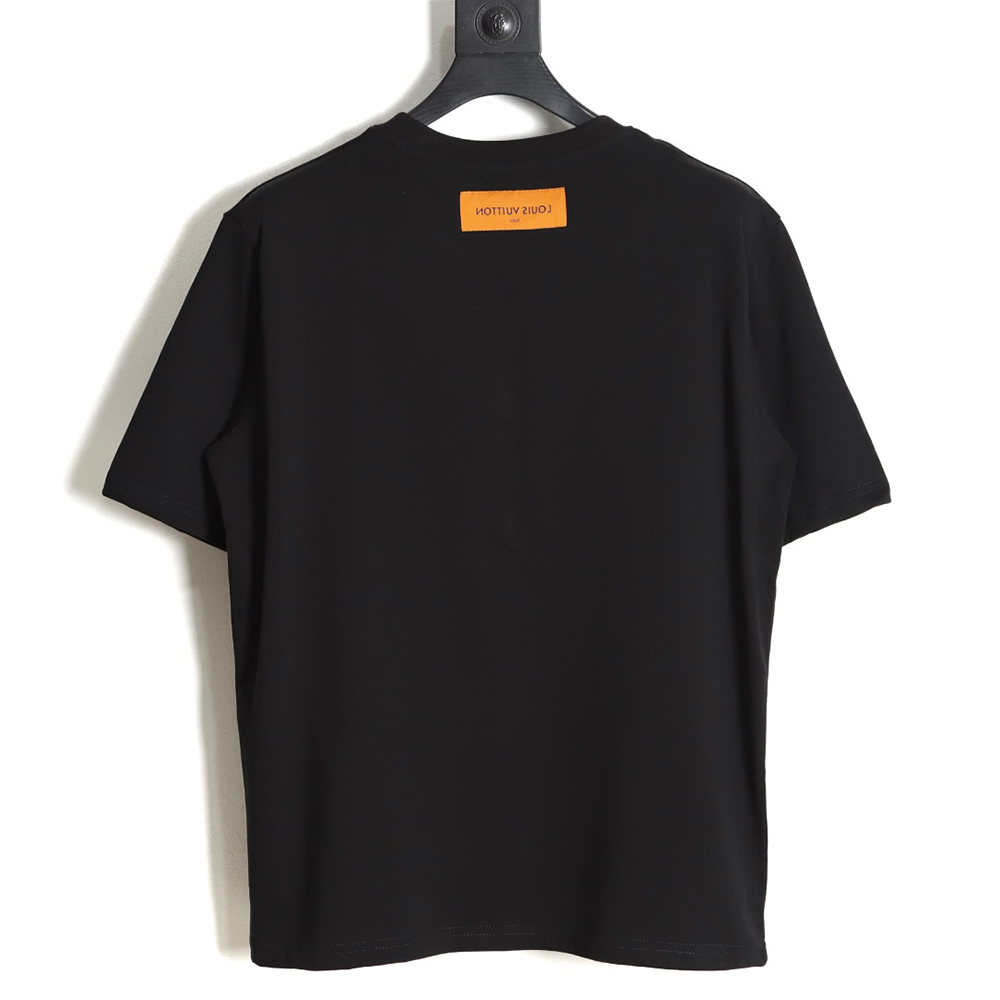 Louis Vuitton 23ss old flower letter logo printed short sleeve TSK2