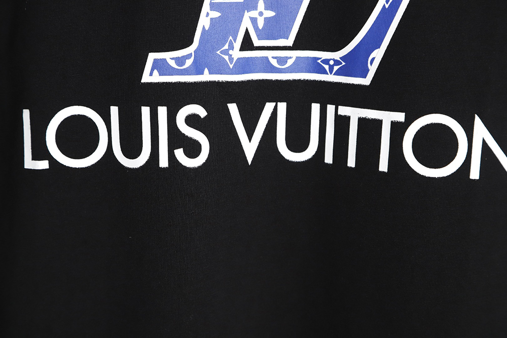 Louis Vuitton 23ss old flower letter logo printed short sleeve TSK2