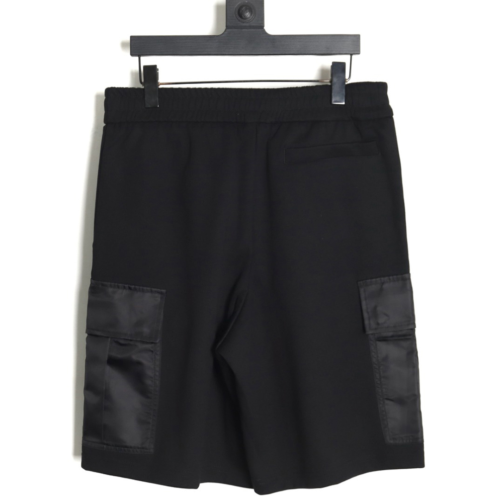 Prada PRD24SS Side Nylon Pocket Cotton Cargo Shorts