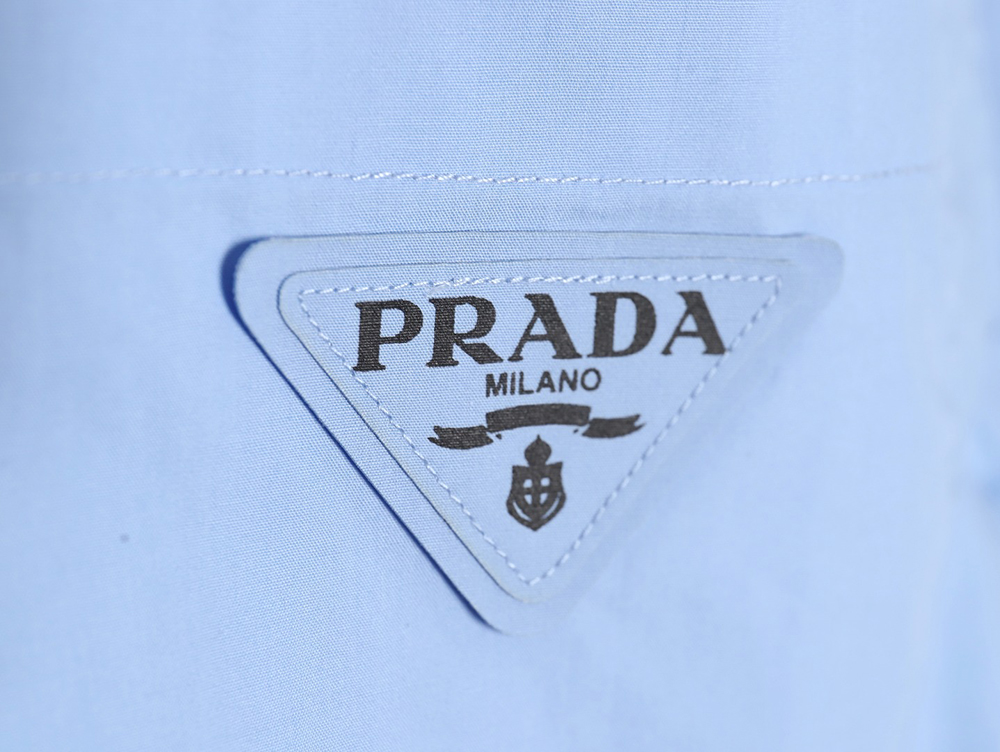 Prada PRD22 new chest triangle logo short-sleeved shirt