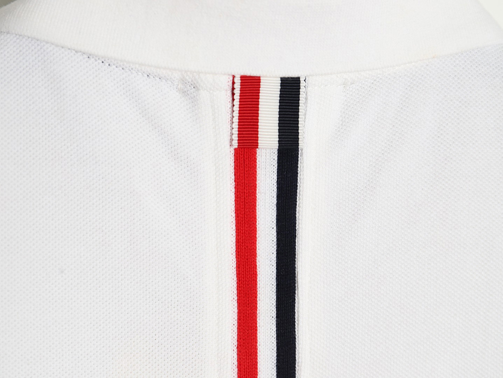 Thom Browne Back Web Short Sleeve Polo Shirt TSK1
