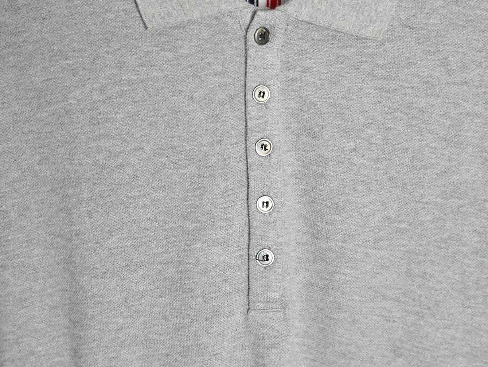 Thom Browne Back Web Short Sleeve Polo Shirt TSK2