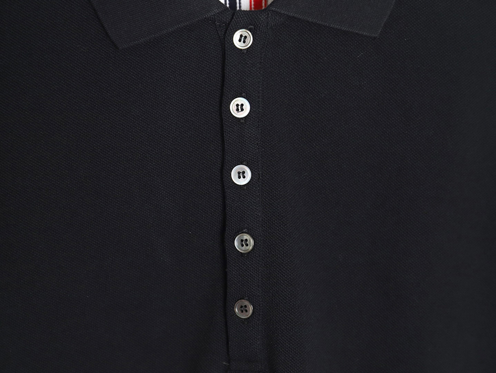Thom Browne Back Web Short Sleeve Polo Shirt TSK4