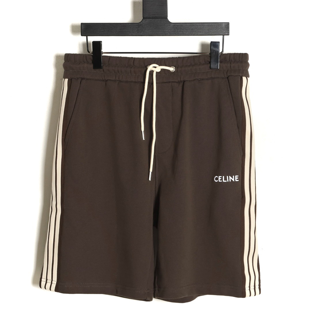 Celine 24ss classic embroidered ribbon shorts
