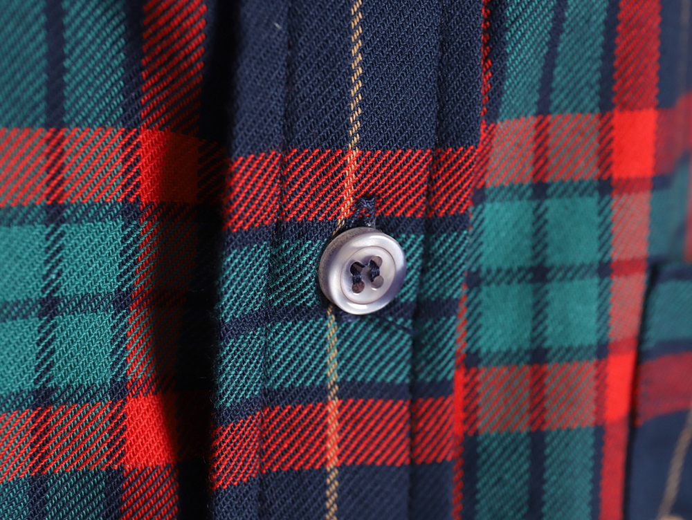 Gucci Tartan Plaid Cotton Shirt