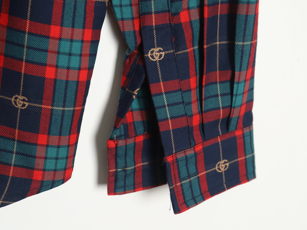 Gucci Tartan Plaid Cotton Shirt