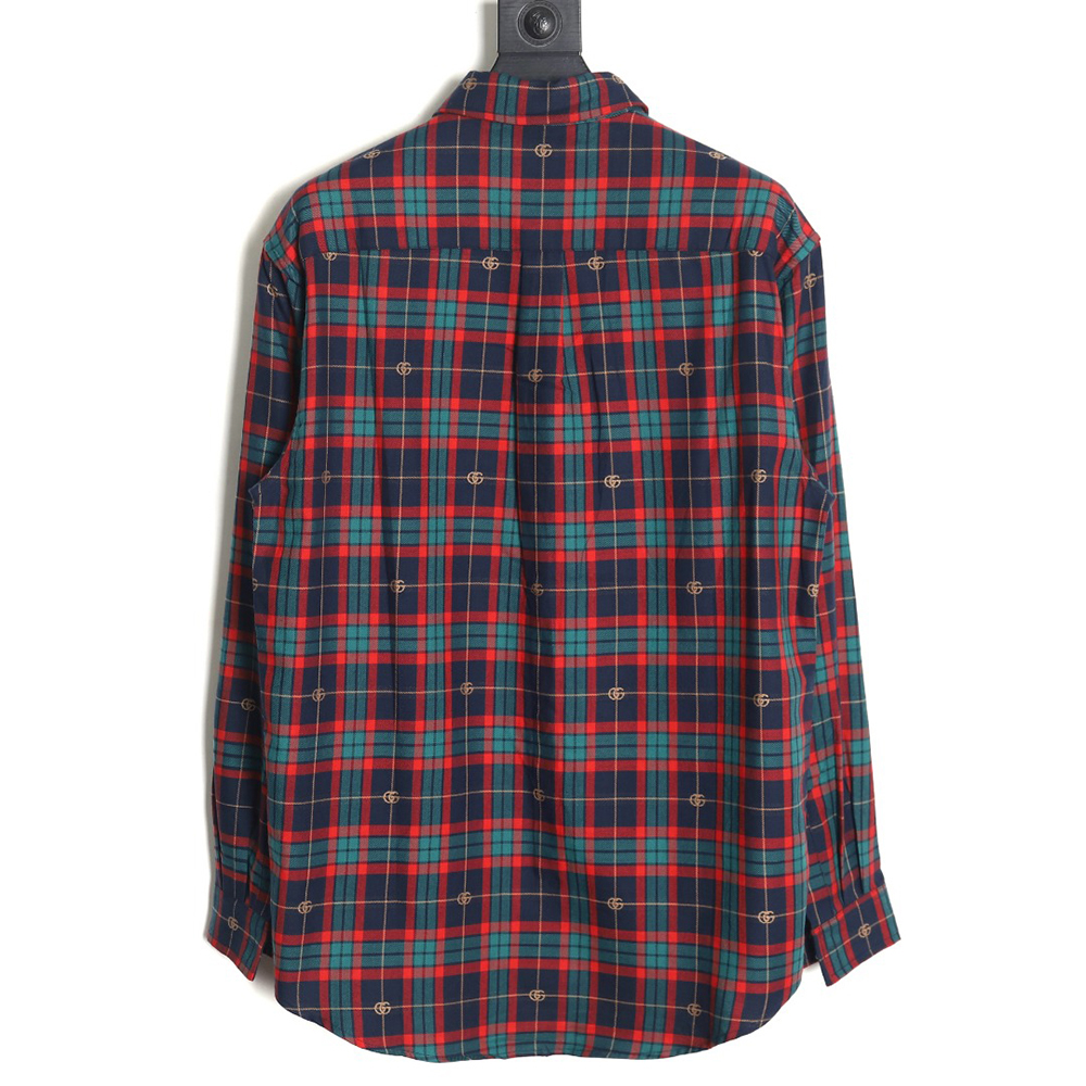 Gucci Tartan Plaid Cotton Shirt
