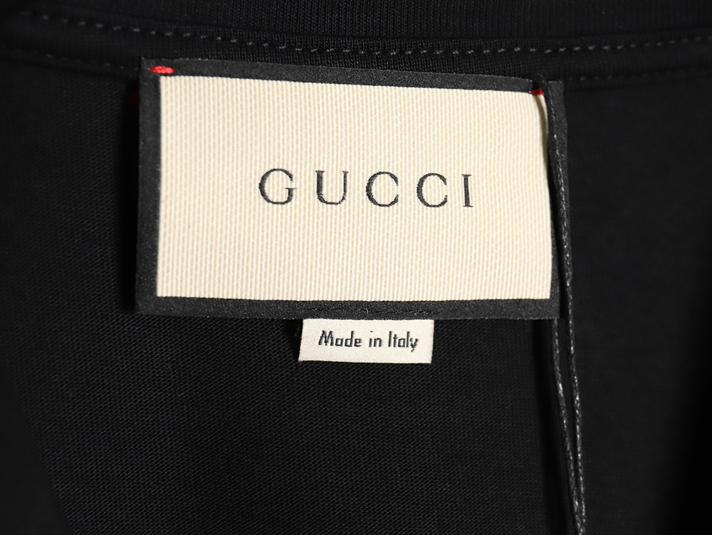 Gucci cartoon skateboard bear print short sleeves