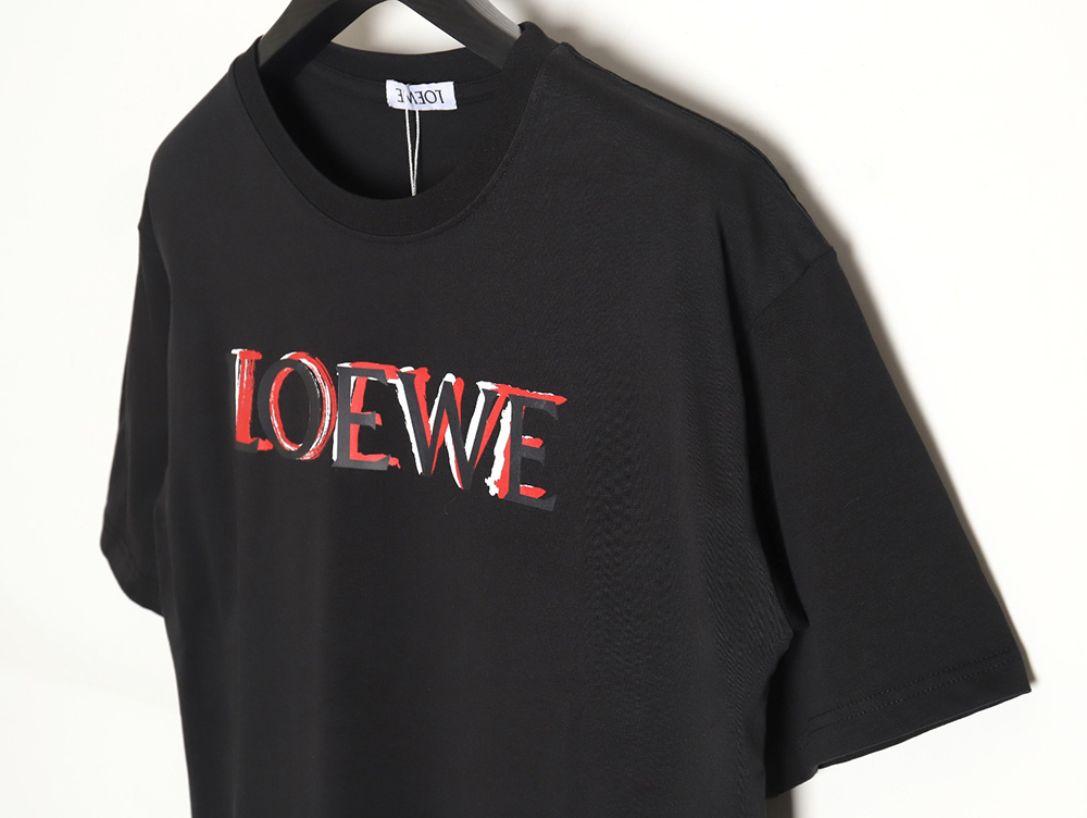 Loewe 24SS painted letter short-sleeved T-shirt