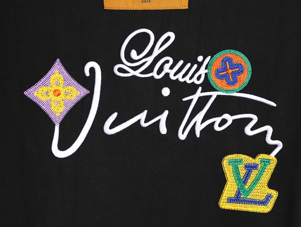 Louis Vuitton floral and monogrammed collar short