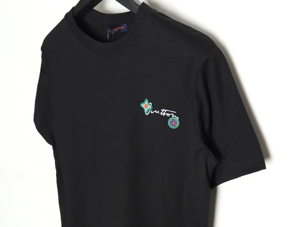 Louis Vuitton floral and monogrammed collar short