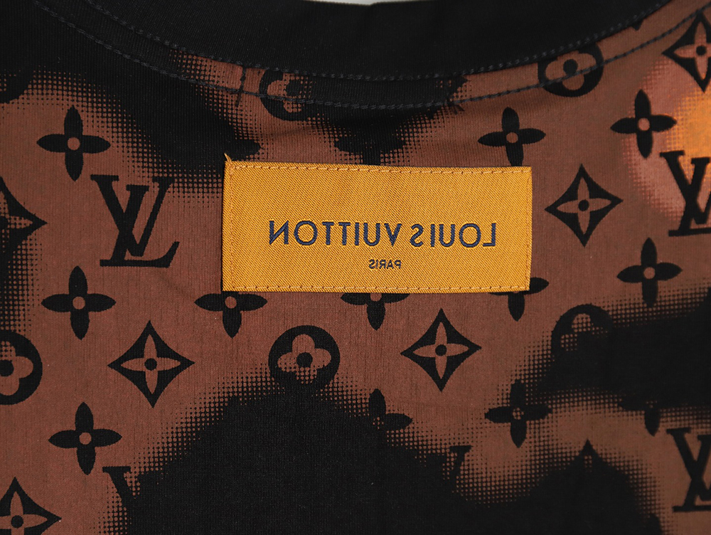 Louis Vuitton monogram gradient embroidered short-sleeved T-shirt