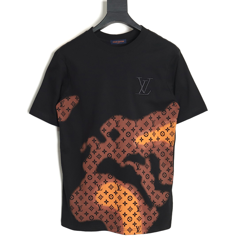 Louis Vuitton monogram gradient embroidered short-sleeved T-shirt