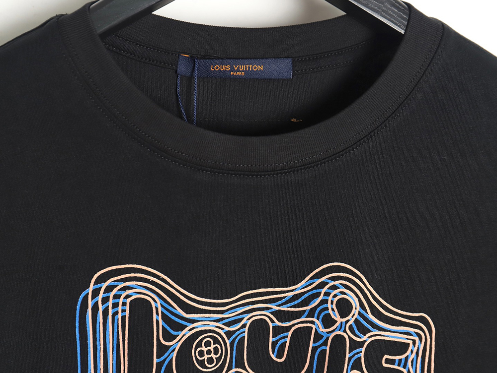 Louis Vuitton geometric neon print short-sleeved T-shirt
