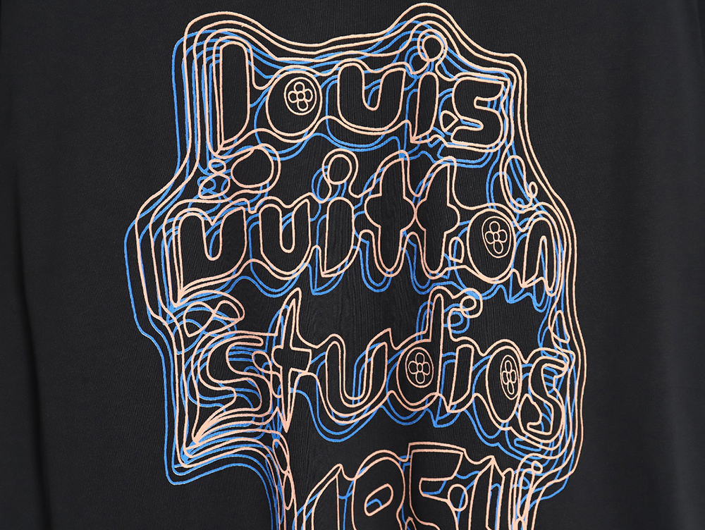 Louis Vuitton geometric neon print short-sleeved T-shirt