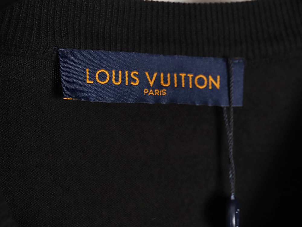 Louis Vuitton 24ss cuff monogram jacquard knitted short sleeves