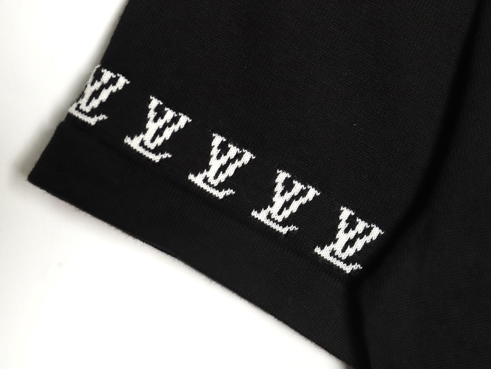 Louis Vuitton 24ss cuff monogram jacquard knitted short sleeves