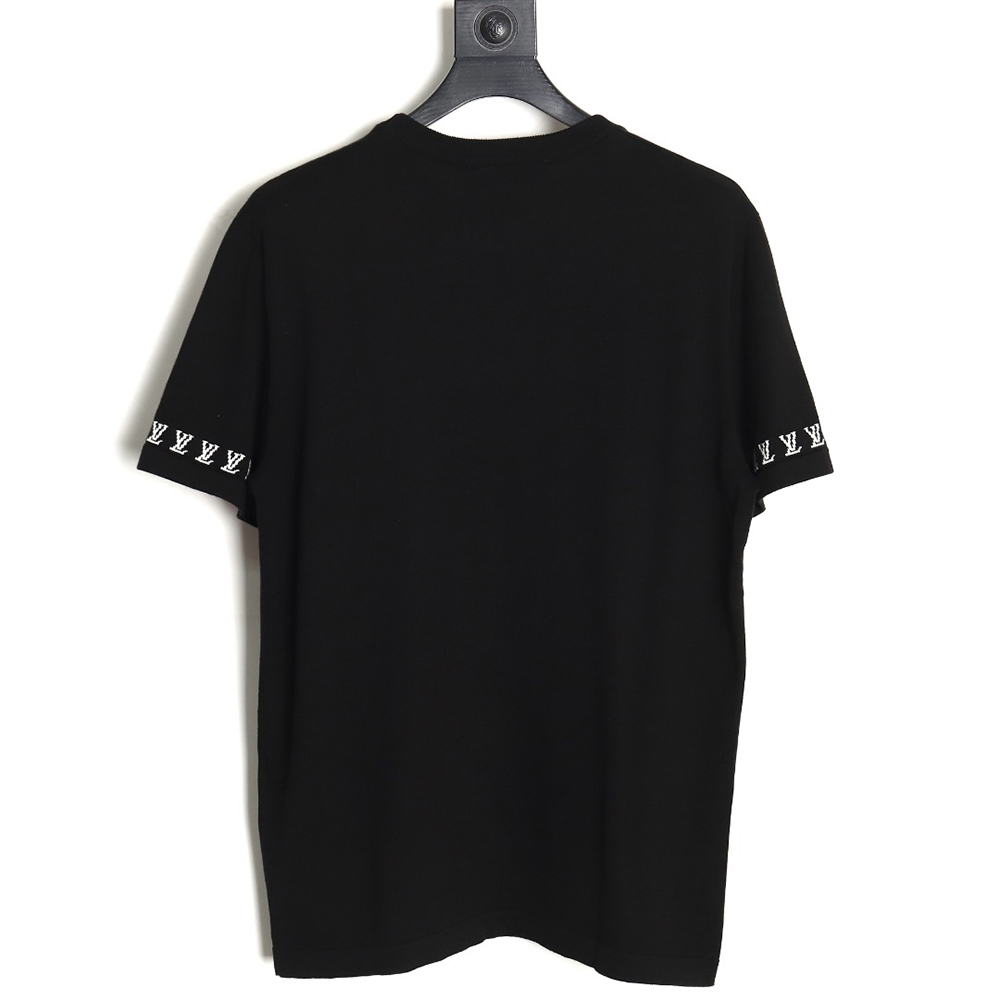 Louis Vuitton 24ss cuff monogram jacquard knitted short sleeves