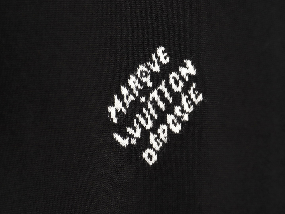 Louis Vuitton 24ss cuff monogram jacquard knitted short sleeves