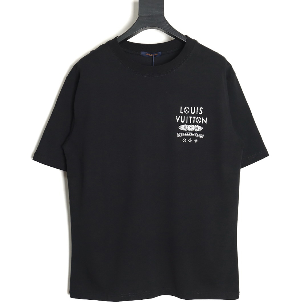 LV Chrome Hearts co-branded letter print short-sleeve