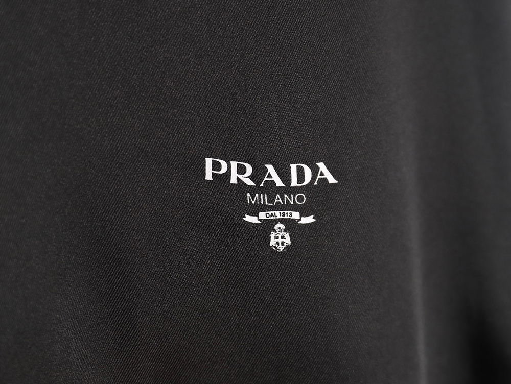 Prada 24SS mulberry silk ribbon hem hooded jacket