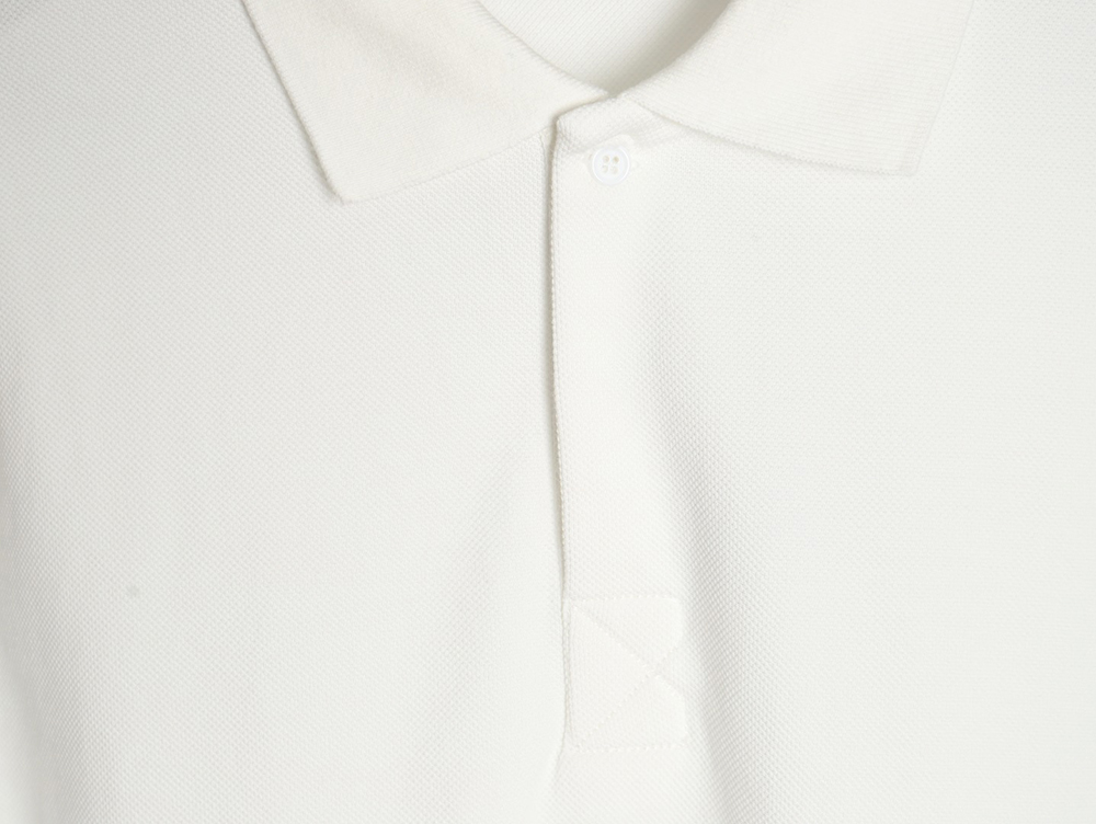 Burberry 24SS Warhorse contrast line reverse cuffs printed short-sleeved pol0 shirt